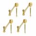 4 Bar Brackets Polished Solid Brass Swing Leg Set of 4 | Renovator s Supply