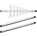 Navaris Set of 3 Magnetic Tool Holder Rack - 24 Inch Heavy Duty Garage Wall Holder Strip for Tools - Tool Bar with Magnet for Screwdriver Wrench