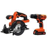 BLACK+DECKER 20V MAX Cordless Drill/Driver Combo Kit w/ Saw BD2KITCDDCS