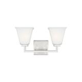 4413702-962-Generation Lighting-Sea Gull Lighting-Ellis Harper-2 Light Bath Vanity-Brushed Nickel Finish-Incandescent Lamping Type