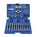 Tomshoo 32 PCS Metric Tap and Die Set HSS Wrench Cut M12 Hand Threading Tool Kit Tungsten Carbide Tap Die Screw Thread Making Tool Bit Set Engineer Kit with Tool Case