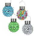 Exhart Environmental Systems Four Seasons Courtyard Solar Hanging Acrylic Ball - Assorted Colors