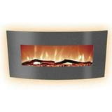 Grand Aspirations 48â€� Belmont Curved Curved Panel Electric Fireplace Heater