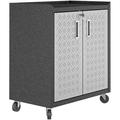 Manhattan Comfort 3GMCC 30 Inch Fortress Steel Garage Tool Storage Cabinet Gray