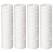 Geekpure 10 Inch PP Wound String Spun Sediment Replacement Filter for Reverse Osmosis System- 2.5 x 10 -5 Micron-4 Pack