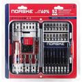 Norske Tools NIBPI707 52PC Screwdriver Bit Set Impact Torsion PH Bits SQ Bits Torx Bits Dimplers Nutsetters Socket Adapters HD Magnetic Bit & Screw Holder 52-Piece Impact Torsion Set