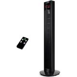 Simple Deluxe 36â€™â€™ Electric Oscillating Tower Fan with Remote Control and LED Display Indoor Black