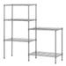 Ktaxon 60 x22 x12 Heavy Duty 5-Tier Wire Shelving Rack Adjustable Shelf Storage Silver