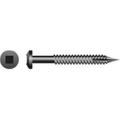 Strong-Point XQ5C 6-9 x 1.25 in. Face Framing No.7 Square Drive Pan Head Screws Coarse Thread Black Oxide Coated Box of 8 000