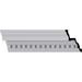 6 3/8 H x 7 3/4 P x 9 7/8 F x 94 1/2 L Dentil Crown Moulding