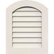 12 W x 20 H Peaked Top Gable Vent (17 W x 25 H Frame Size) 8/12 Pitch: Unfinished Non-Functional PVC Gable Vent w/ 1 x 4 Flat Trim Frame
