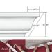 EZ A Peel ECM212 2.5 in. Easy Crown Molding - 12 ft. 6 in. x 12 ft. 6 in.