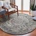 Gray 120 x 0.5 in Indoor Area Rug - Bungalow Rose Brantley Floral Handmade Tufted Area Rug Polyester/Wool | 120 W x 0.5 D in | Wayfair