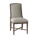 Fairfield Chair Clayton Side Chair Upholstered/Fabric in Gray/Brown | 38 H x 20 W x 27 D in | Wayfair 8821-05_9953 10_Tobacco