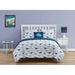 Alex + Bella Dino Chambray Dark Blue Microfiber Comforter Set Polyester/Polyfill/Microfiber in Blue/Navy | Twin + 1 Sham + 1 Throw Pillow | Wayfair