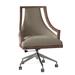 Fairfield Chair Caldwell Task Chair Wood/Upholstered/Metal in Gray/Brown | 41 H x 25.5 W x 26.5 D in | Wayfair 5229-1N_3152 72_Hazelnut