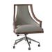 Fairfield Chair Caldwell Task Chair Wood/Upholstered/Metal in Gray/Brown | 41 H x 25.5 W x 26.5 D in | Wayfair 5229-1N_3162 63_Espresso