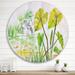 East Urban Home Vintage Lotus Pond - Lake House Metal Circle Wall Art Metal in Green | 36" H x 36" W x 1" D | Wayfair