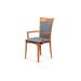 Copeland Furniture Morgan Solid Wood Arm Chair Wood/Upholstered in Red/Blue | 37.5 H x 21.5 W x 22 D in | Wayfair 8-MOR-32-03-Spectrum Denim