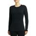Duofold by Champion Women's Varitherm Performance Expedition Thermal Shirt, Black, Medium