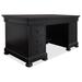 Hooker Furniture Bristowe Executive Desk w/ Built in Outlets Metal in Black/Brown | 30 H x 60 W x 32 D in | Wayfair 5971-10660-99