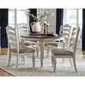 Signature Design by Ashley Realyn Extendable Dining Set Wood/Upholstered in Brown | 30.13 H in | Wayfair PKG002221