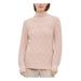 CALVIN KLEIN Womens Pink Printed Long Sleeve Mock T-Shirt Sweater Size M