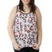 Women's Plus Size Minnie Mickey Mouse All-Over Print Tank Top Shirt