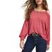 Women Blouse Medium Cold Shoulder Long Sleeve Top M