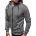 Mens Full Zip up Hoodie Fleece Zipper Heavyweight Hooded Jacket Sweatshirt with Pockets Casual Jogger Activewear Sportwear