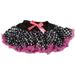 Wenchoice Black & Pink Polka Dot Satin Tutu Girl's M(3T-4T)