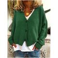 Womens Knitted Sweater Open Front Pocket Coat Long Cardigan Coat Tops Jacket