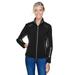The Ash City - North End Ladies' Pursuit Three-Layer Light Bonded Hybrid Soft Shell Jacket with Laser Perforation - BLACK 703 - XL