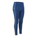 BRC New Velvet Leggings Running Yoga Fitness Pants High Waist Stretch Legging Sea blue/L