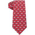 Tommy Hilfiger Mens Camel With Santa Hat Self-Tied Necktie