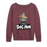 Dog Man On Pedestal - Women's French Terry Pullover