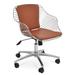sohoConcept Zebra Task Chair Upholstered/Metal in Gray/Black/Brown | 33 H x 24 W x 23 D in | Wayfair ZEBB-OFF-BKL-001