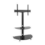 Homevision Technology Superior TV Cart Swivel Floor Stand Mount for 32" - 55" Screens Holds up to 88 lbs, in Black | 53.11 H x 31.5 W in | Wayfair