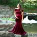 TANGNADE Women Pregnants Photography Props Off Shoulder Maternity Long Dress