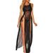 Multitrust Women Swimwear Bikini Cover Up Beach Maxi Wrap Skirt Sarong Pareo Dress