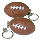 Foam and metal keyring Football 1.5 in Keychain, Brown