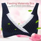 WALFRONT Women Soft Cotton No Wire Maternity Bra Pregnant Underwear Breastfeeding Nursing Sleep Bras, Breastfeeding Bra, Pregnant Underwear Bra