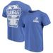 Kansas Jayhawks Comfort Colors Campus Icon T-Shirt - Royal
