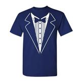 Classic Necktie - dance wedding prom - Unisex T-Shirt (Navy Blue, 2XL)