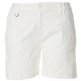 Caribbean Joe Womens Solid Chino Stretch Waist Shorts