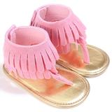 Infant Summer Sandals Toddler Baby Princess Soft Sole Shoes Kids Girls Fringe Moccasins Tassels Sandals Clogs