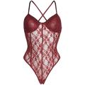 Free People Womens Thong Bodysuit Jumpsuit