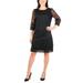 Women's Petite Floral Lace Overlay Dress