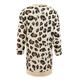 FANTADOOL Women Autumn Winter Casual Sexy Leopard Print Slim Pocket Jacket Long Sleeve Loose Cardigan Warm Long Coat