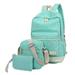 3pcs Set Backpack With Purse Women Lady Girl Canvas For Outdoor Shopping School
